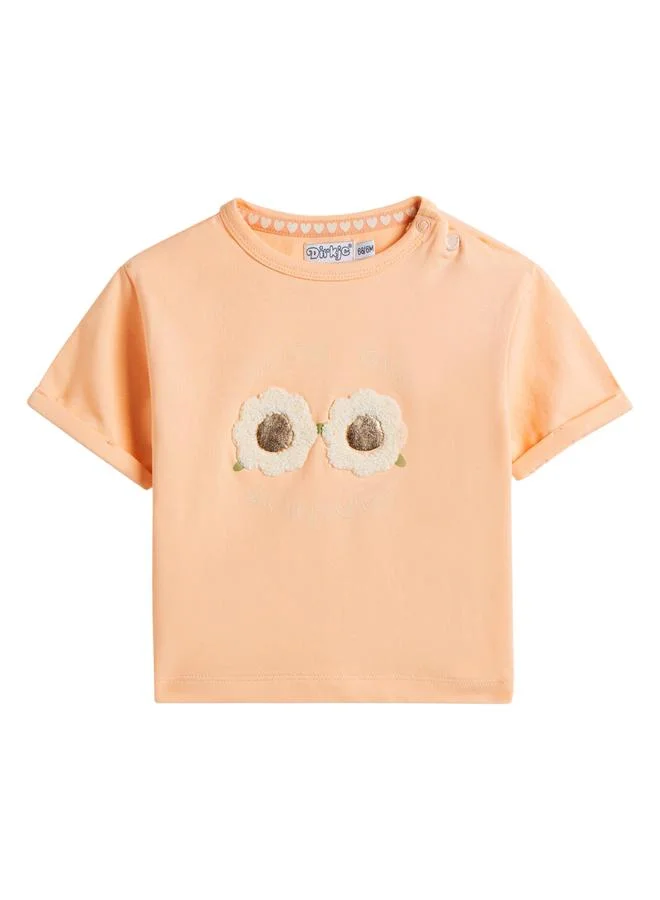 Dirkje Girls Embroidered T-Shirt and Shorts Set